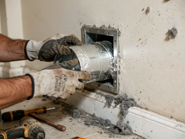 Professional dryer vent repair and installation by Coral Springs Dryer Vent Cleaning in Coral Springs