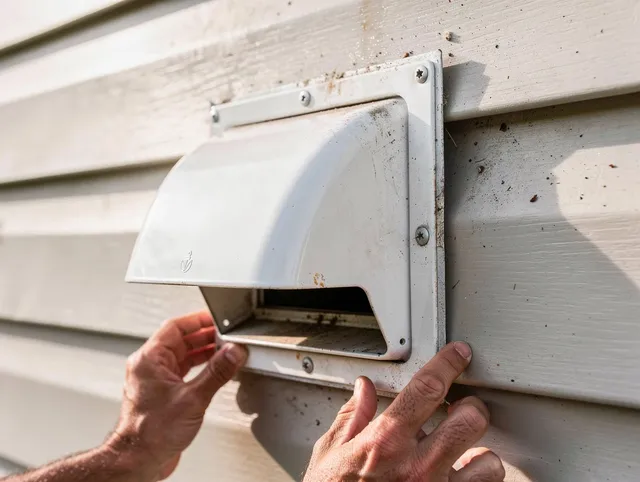 Coral Springs Dryer Vent Cleaning technician delivering thorough residential dryer vent cleaning service in Coral Springs